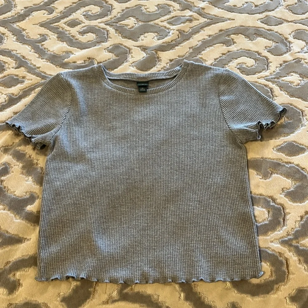 Wild fable, waffle knit, baby Tshirt color gray - Picture 1 of 3
